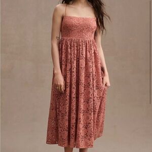 NWT BHLDN Zoe Open-Back Lace Midi Dress